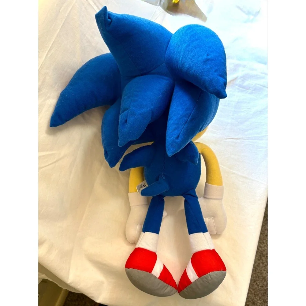 Sonic the Hedgehog Plush Toy Factory SEGA Blue Stuffed Animal Large Head 18 Inch